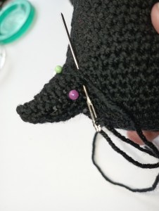 positionner avec des épinles avant de coudre