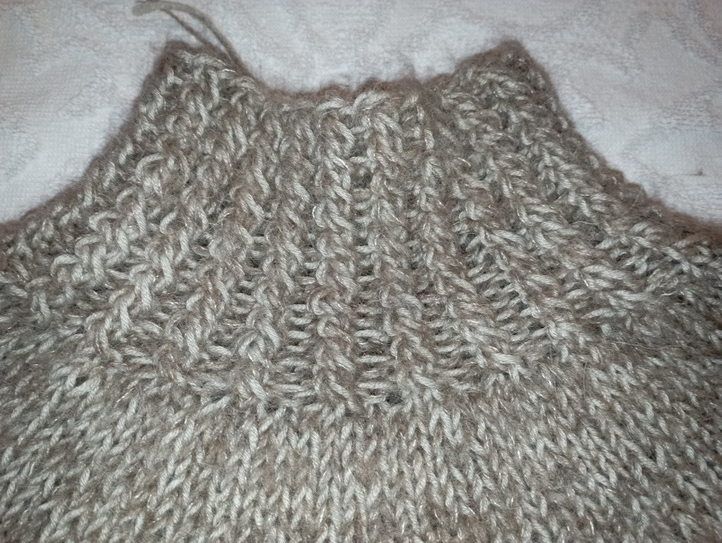 Novice Sweater côtes du col