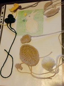 pièces granny lapin avant assemblage