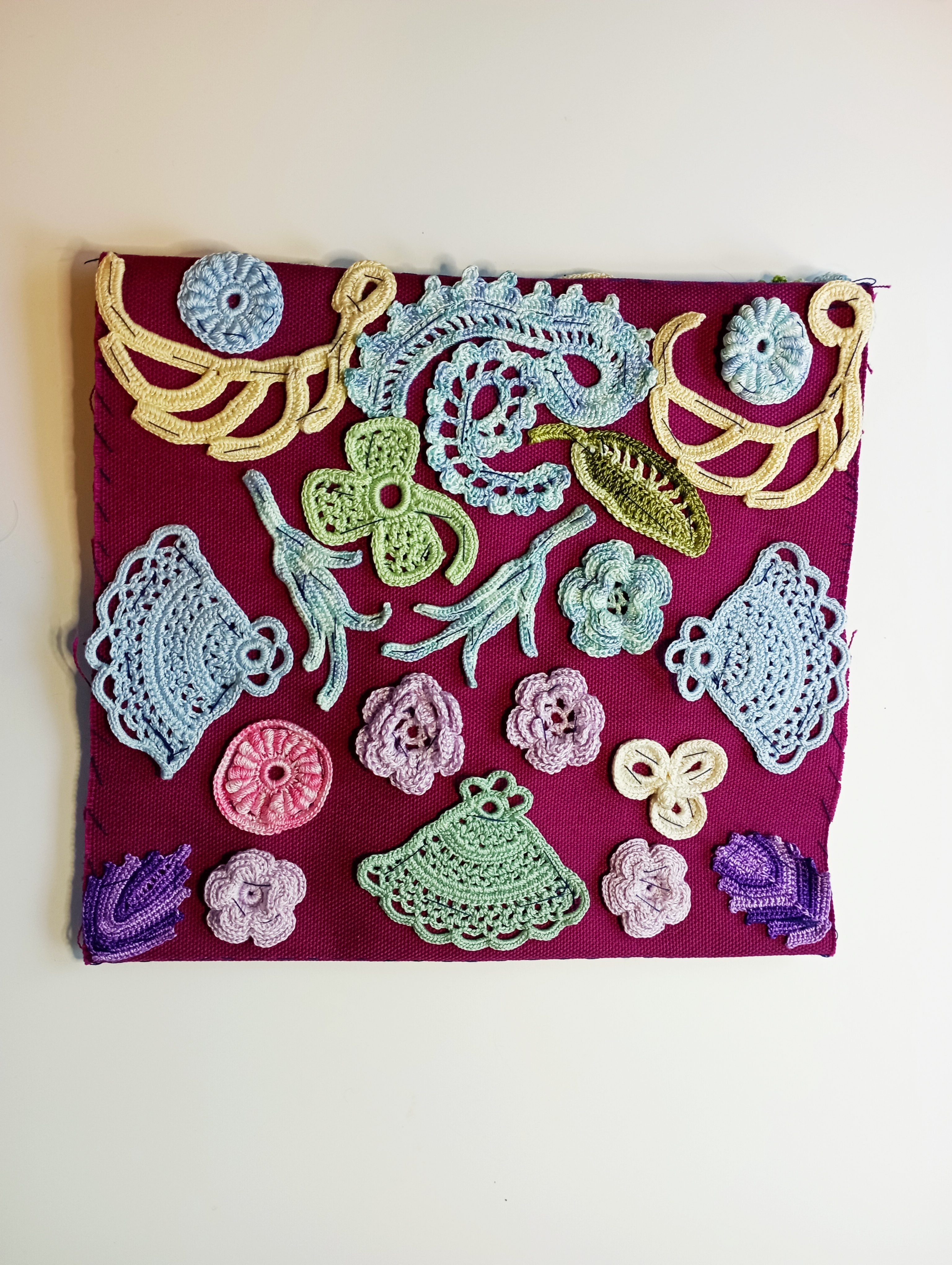 jardin fleuri dos motifs