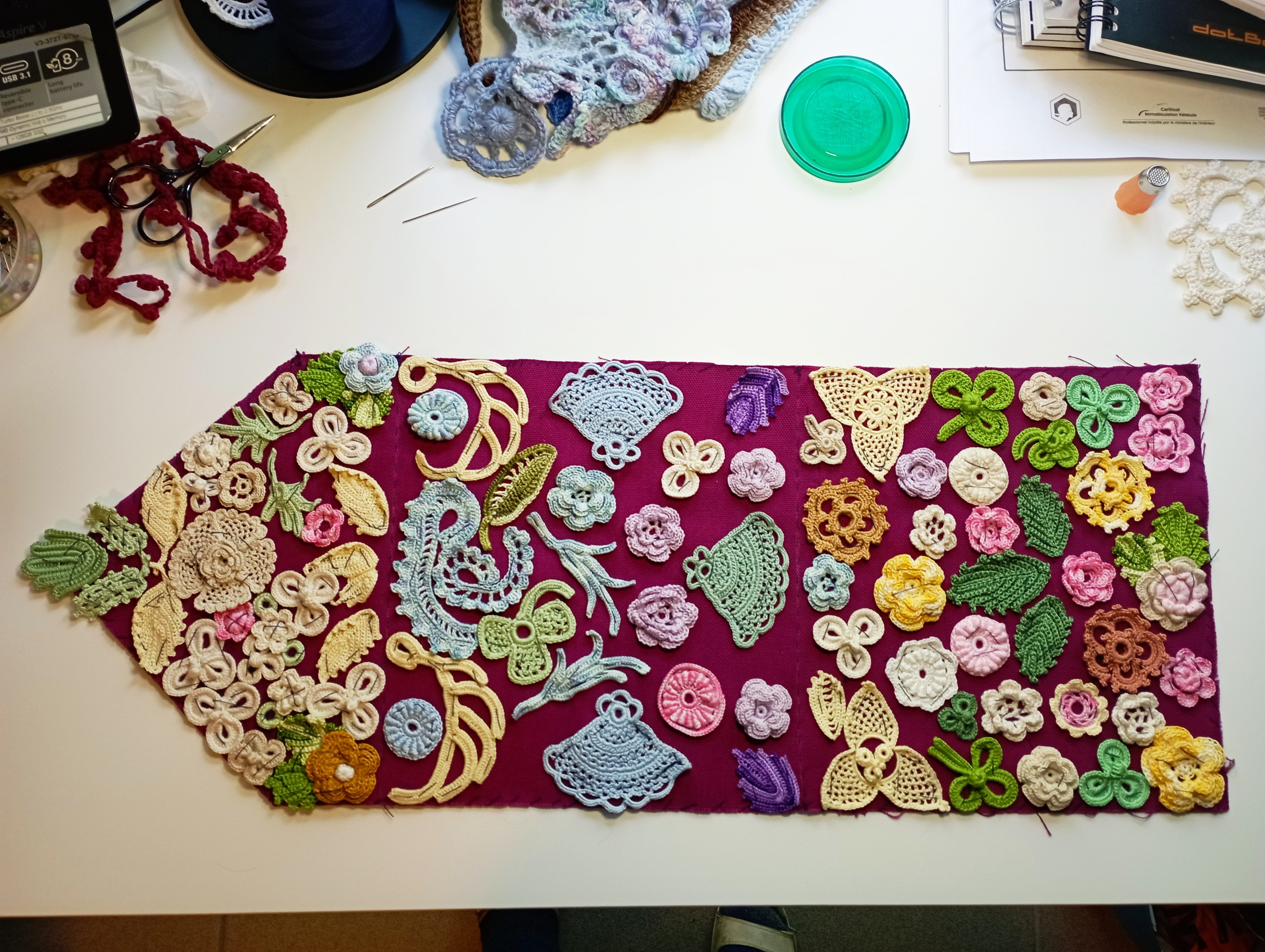 jardin fleuri motifs