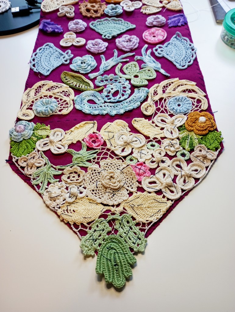 jardin fleuri détail maillage rabat