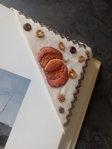 marque-page coin citrouille