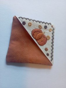 marque-page coin citrouille posé
