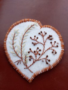 encours Cœur d'Automne brodé 2