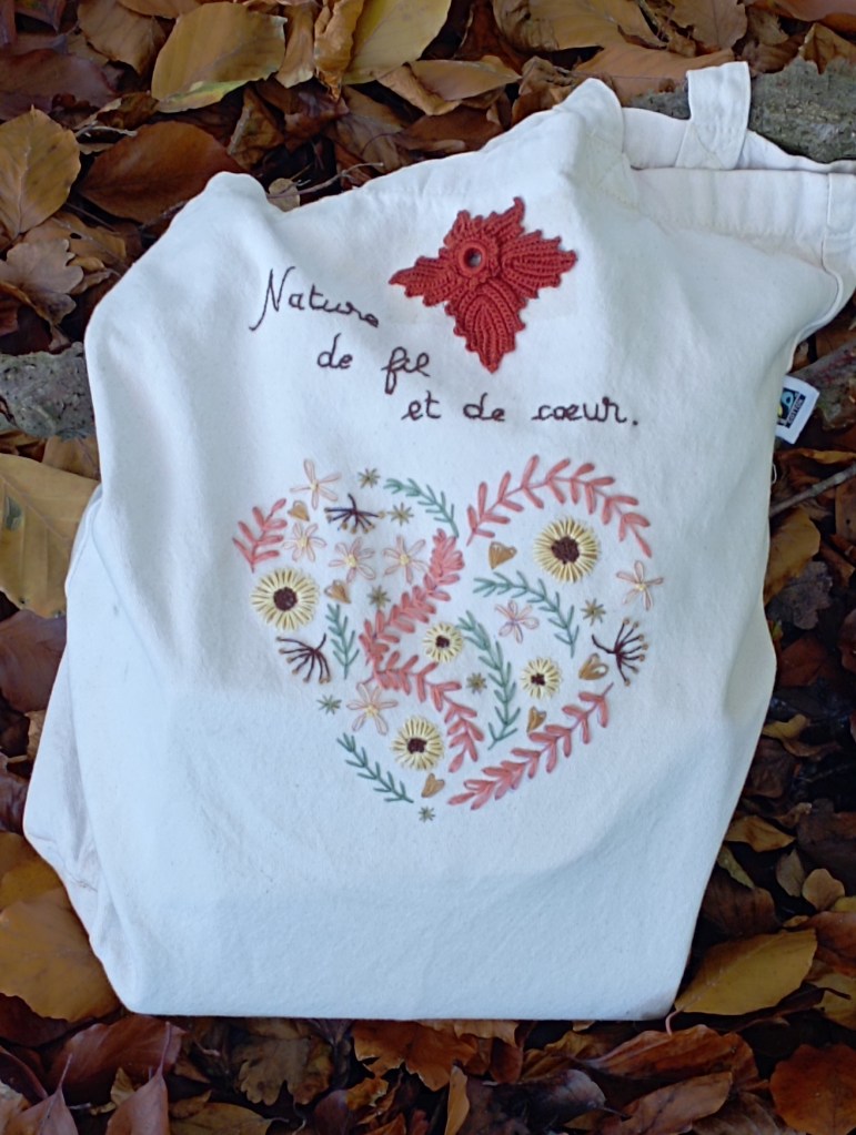 mon tote bag personnalisé est terminé et mis en service