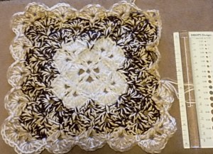 carré au point shell 10 rgs