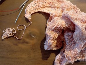 châle one love avant blocage