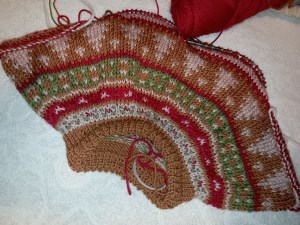 KAL Little Christmas - séparation corps/manches